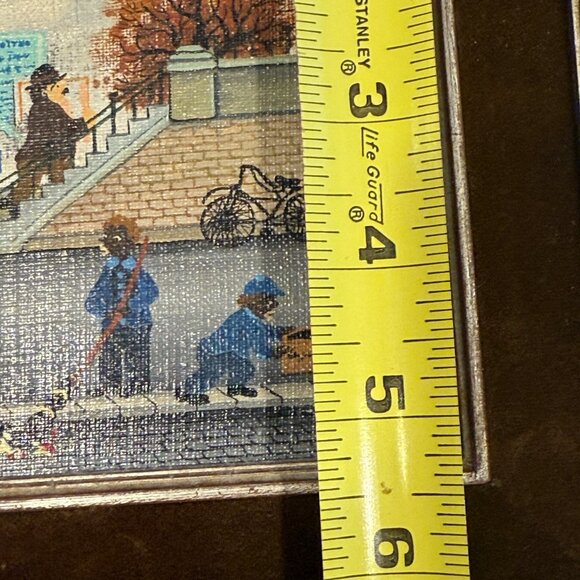 Bin Kashiwa Original Oil Painting Paris Montmartre Neighborhood Signed Framed - Picture 13 of 15